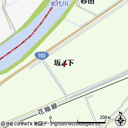 秋田県鹿角市十和田末広坂ノ下周辺の地図