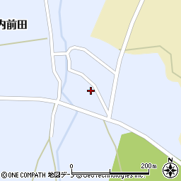 秋田県大館市比内前田東前田44周辺の地図