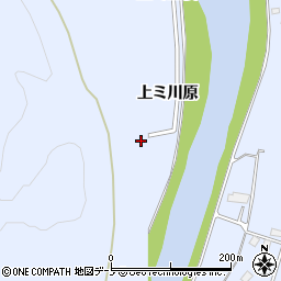 秋田県鹿角市花輪上ミ川原周辺の地図