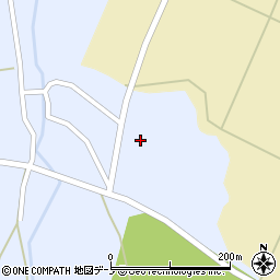 秋田県大館市比内前田東前田周辺の地図