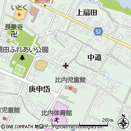 秋田県大館市比内町扇田町後周辺の地図