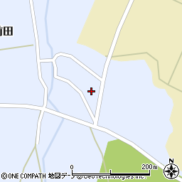 秋田県大館市比内前田東前田45周辺の地図