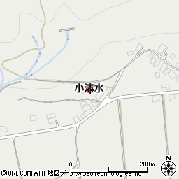 秋田県大館市軽井沢小清水周辺の地図