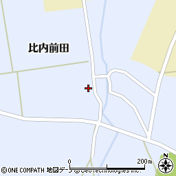 秋田県大館市比内前田前田41周辺の地図