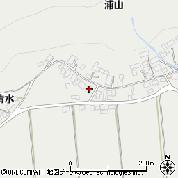 秋田県大館市軽井沢浦山19周辺の地図
