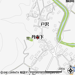秋田県大館市猿間丹内下周辺の地図
