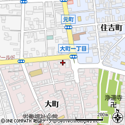 ＪＡ秋田たかのす周辺の地図