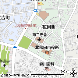 北秋田　職業訓練協会周辺の地図