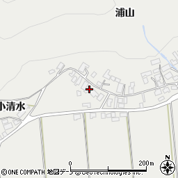 秋田県大館市軽井沢浦山21周辺の地図