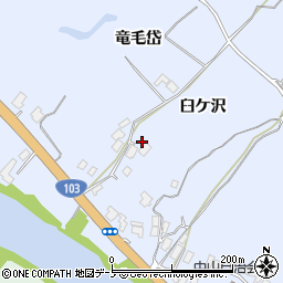 秋田県大館市中山臼ケ沢23周辺の地図
