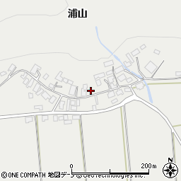秋田県大館市軽井沢浦山41周辺の地図