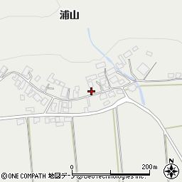 秋田県大館市軽井沢浦山44-2周辺の地図