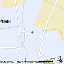 秋田県大館市比内前田前田16周辺の地図