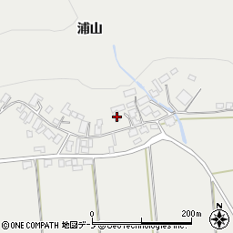 秋田県大館市軽井沢浦山44-1周辺の地図