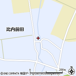 秋田県大館市比内前田前田38周辺の地図