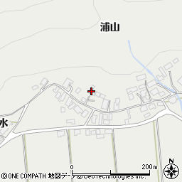 秋田県大館市軽井沢浦山35周辺の地図