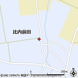 秋田県大館市比内前田前田40周辺の地図