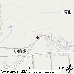 秋田県大館市軽井沢浦山29周辺の地図