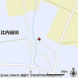 秋田県大館市比内前田前田14周辺の地図