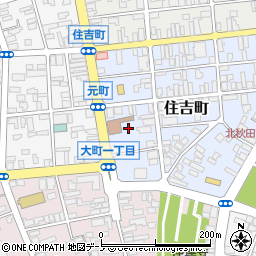秋田県北秋田市住吉町7周辺の地図