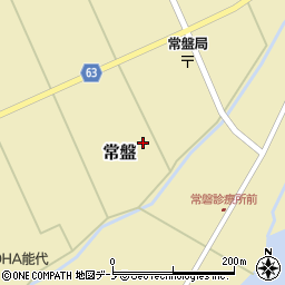 秋田県能代市常盤上本郷周辺の地図
