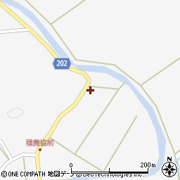 秋田県能代市二ツ井町種町の下61周辺の地図