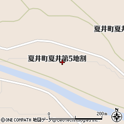 岩手県久慈市夏井町夏井第５地割周辺の地図