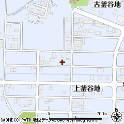 秋田県能代市落合古釜谷地59周辺の地図