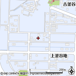 秋田県能代市落合古釜谷地57周辺の地図