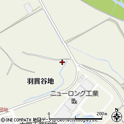 秋田県大館市二井田羽貫谷地7-3周辺の地図