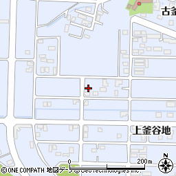 秋田県能代市落合古釜谷地56周辺の地図