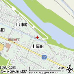 秋田県大館市比内町扇田上川端1周辺の地図