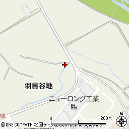 秋田県大館市二井田羽貫谷地14周辺の地図