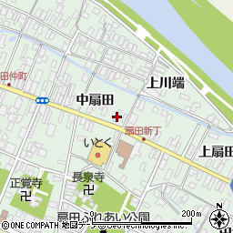 秋田県大館市比内町扇田中扇田3周辺の地図