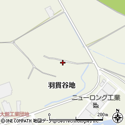 秋田県大館市二井田羽貫谷地7周辺の地図