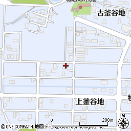 秋田県能代市落合古釜谷地60周辺の地図