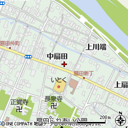 秋田県大館市比内町扇田中扇田7周辺の地図
