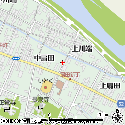 秋田県大館市比内町扇田中扇田1周辺の地図