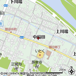 秋田県大館市比内町扇田中扇田12周辺の地図