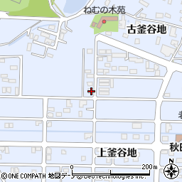 秋田県能代市落合古釜谷地54周辺の地図