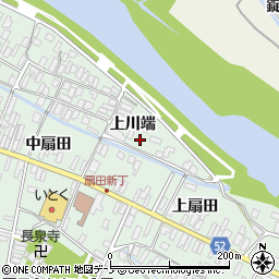 秋田県大館市比内町扇田上川端11周辺の地図