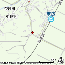 秋田県鹿角市十和田末広向イ平15周辺の地図