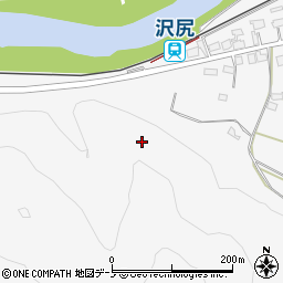 秋田県大館市十二所大石周辺の地図