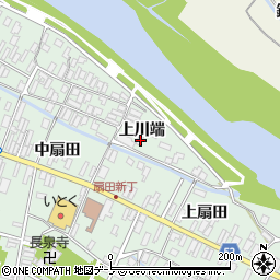 秋田県大館市比内町扇田上川端13周辺の地図