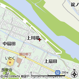 秋田県大館市比内町扇田上川端9周辺の地図