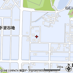 秋田県能代市落合古釜谷地65周辺の地図