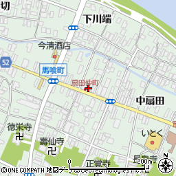 秋田県大館市比内町扇田下扇田55周辺の地図