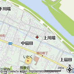 秋田県大館市比内町扇田上川端67周辺の地図
