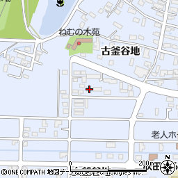 秋田県能代市落合古釜谷地46周辺の地図