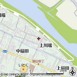 秋田県大館市比内町扇田上川端48周辺の地図